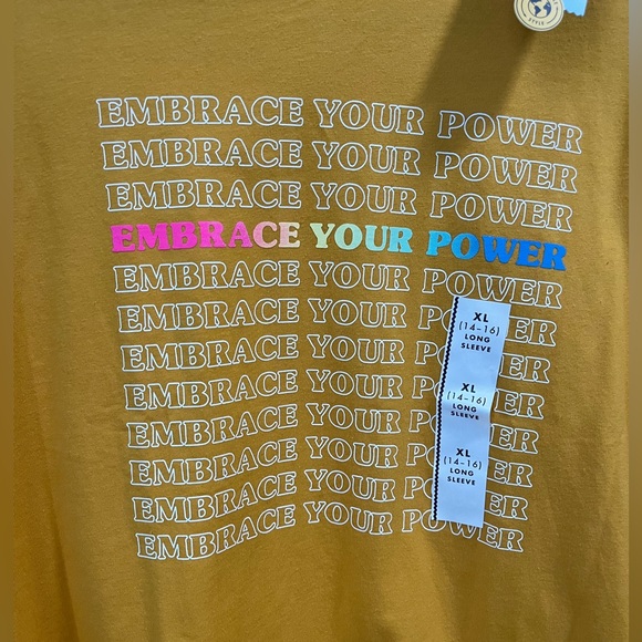 Girls Cat & Jack Graphic T-Shirt 'Embrace Your Power’ - Picture 10 of 12